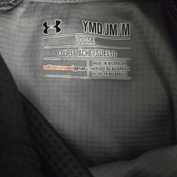 Under Armour Loose Ribbed Hooded Shirt - Picture 3 of 5